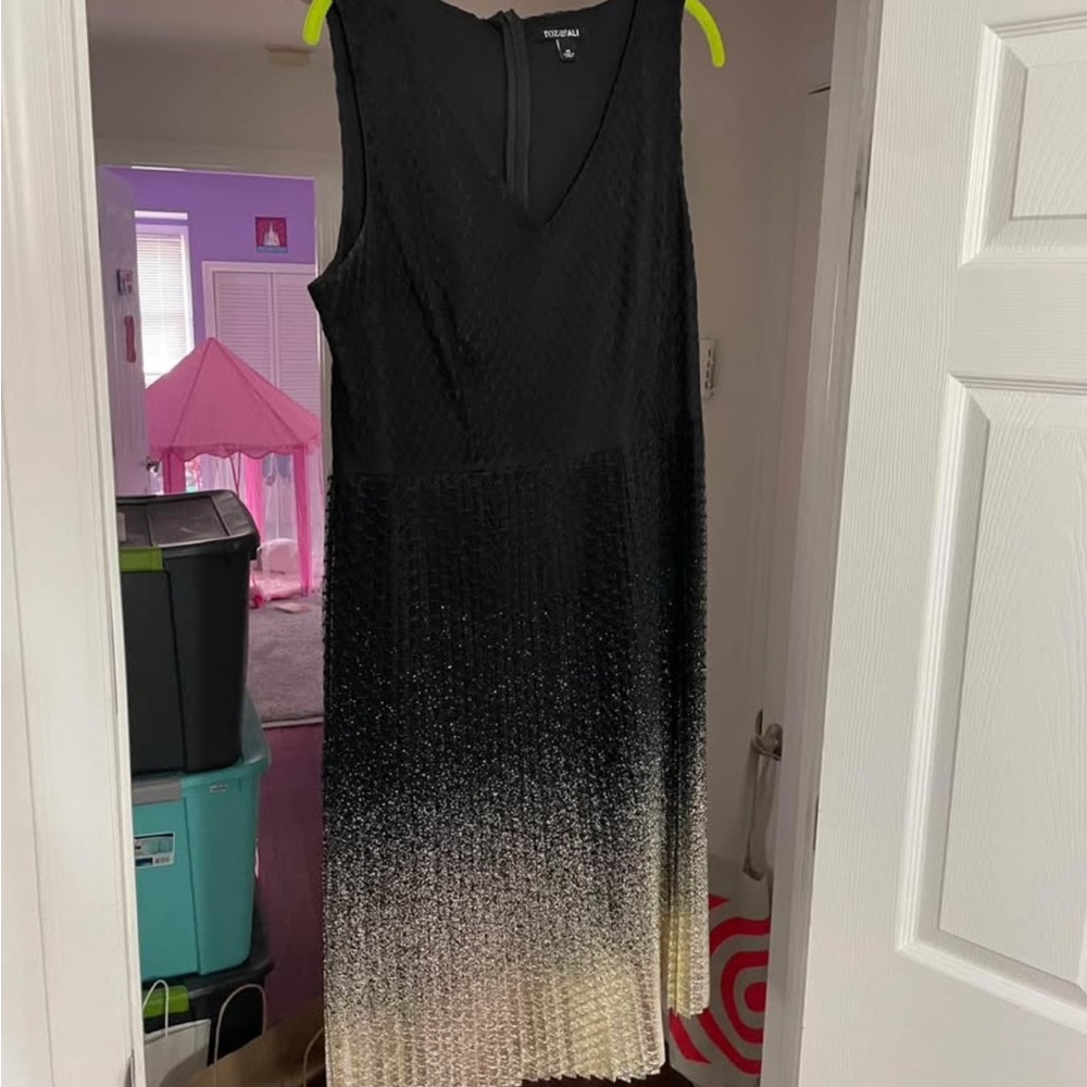 Black and Gold Gradient Dress